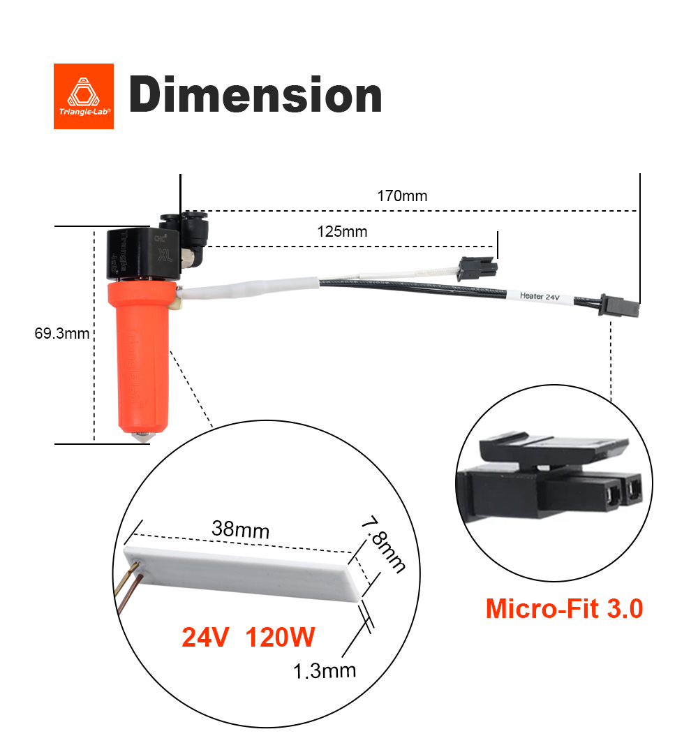 Trianglelab CHC XL Liquid Cooling Hotend for FDM 3D Printers
