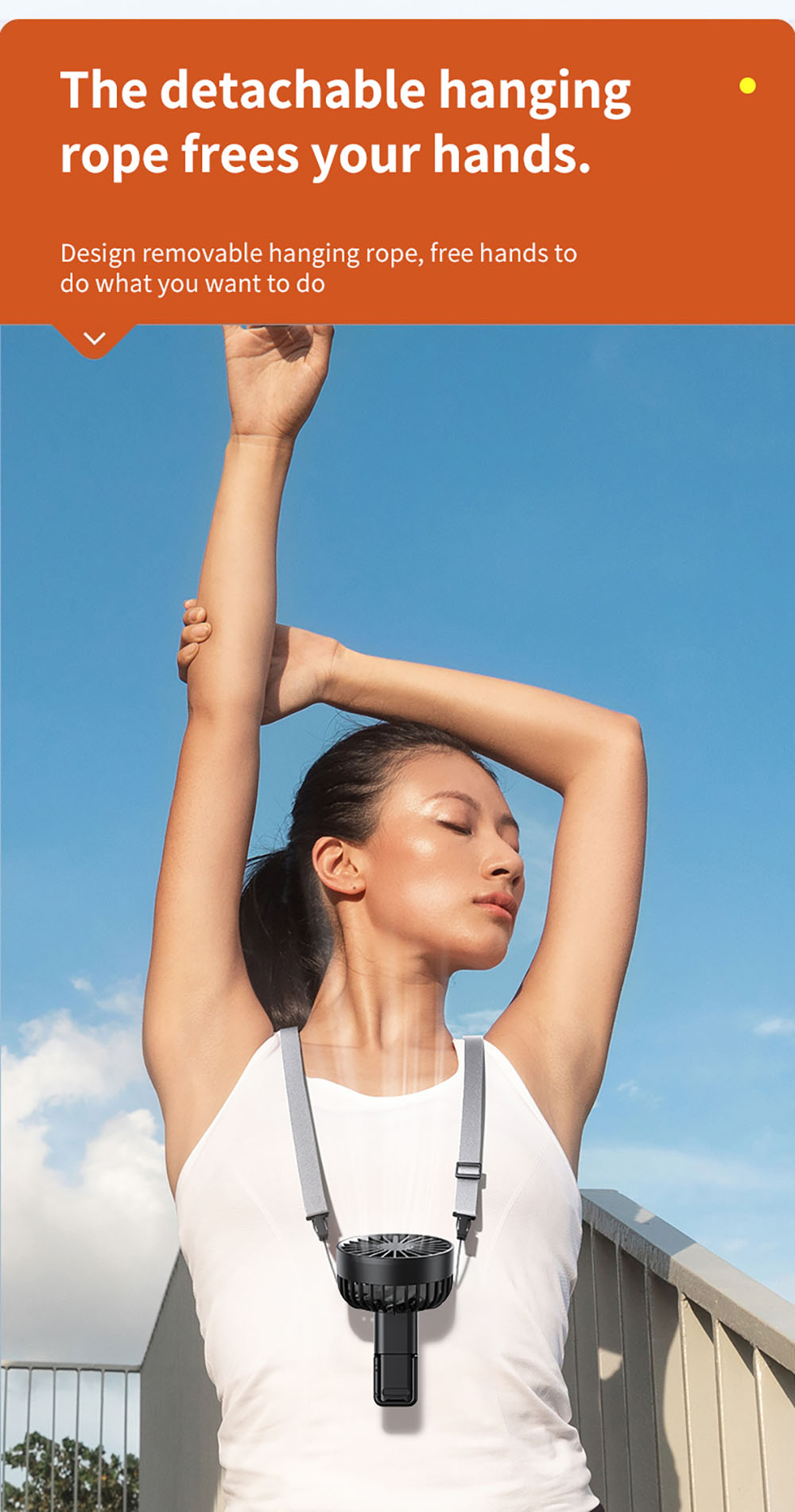 YL09 Portable Rechargeable Handheld Fan, 2000mAh Battery, 180° Foldable, Dual Blades, 4-Speed Adjustment, Black