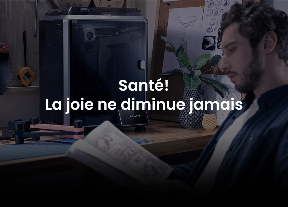 Imprimante 3D Creality K1C, vitesse maximale de 600 mm/s, caméra AI, buse à changement rapide, extrudeuse entièrement en métal, imprime en fibre de carbone, filtre à air et mode silencieux