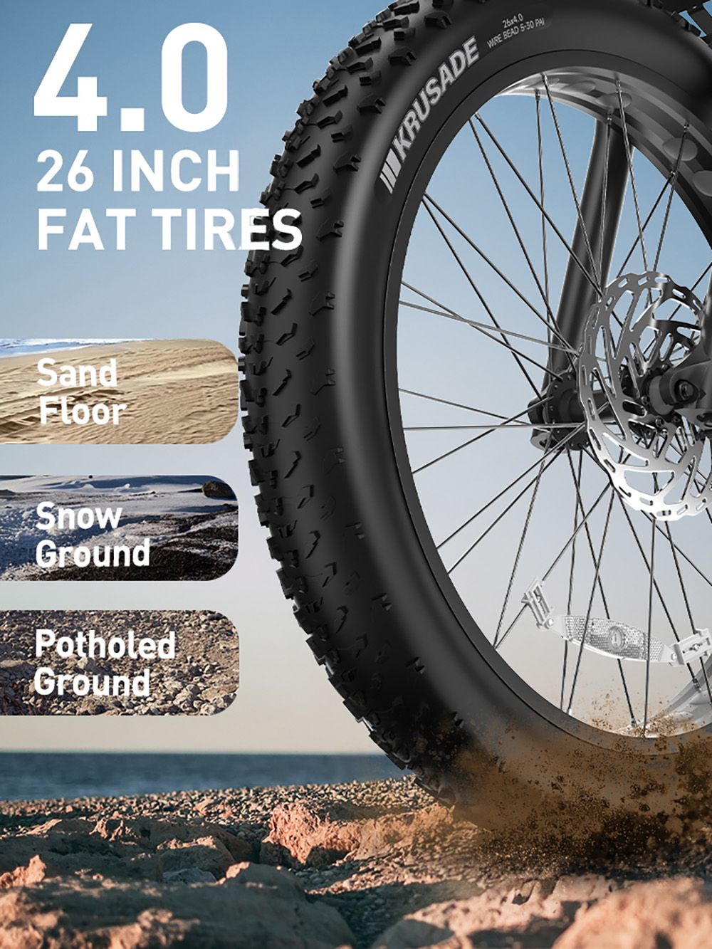 DUOTTS E26 Electric Bike, Bafang 750W Motor Torgue Sensor SAMSUNG 48V 20Ah Battery, 26*4.0 inch Tires, 55km/h Max Speed, 120km Max Range, TEKTRO Hydraulic Disc Brakes, Front and Rear Suspension, Shimano 8-speed - Blue Purple