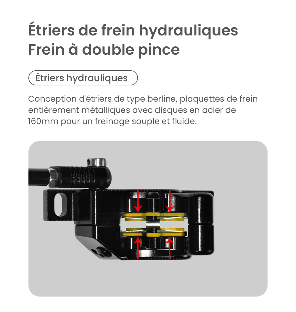 Trottinette électrique BOYUEDA S3-11, moteur 2*3000W, batterie 60V 38AH, pneu 11 pouces, vitesse maximale 85km/h, autonomie 120km, freins à disque hydrauliques doubles, amortisseur hydraulique, écran LCD