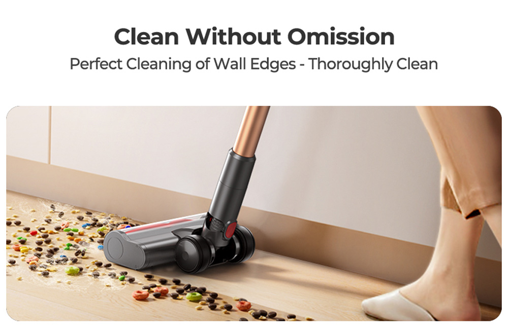 Laresar Ultra 7 Cordless Stick Vacuum, 550W/45kPa Powerful Suction, Touch Screen, Up to 60 Mins Runtime, with Touchscreen and Anti-Tangle Brush for All Types of Hard Floors