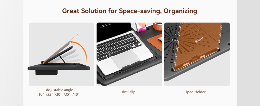 NEWTRAL MAGICH003 ergonomikus szék levehető munkaállomás asztallappal (továbbfejlesztett), automatikusan követő háttámla, adaptív alsó háttámla, állítható fejtámla ülésmélység, 3D kartámasz, 3 pozíció rögzítése