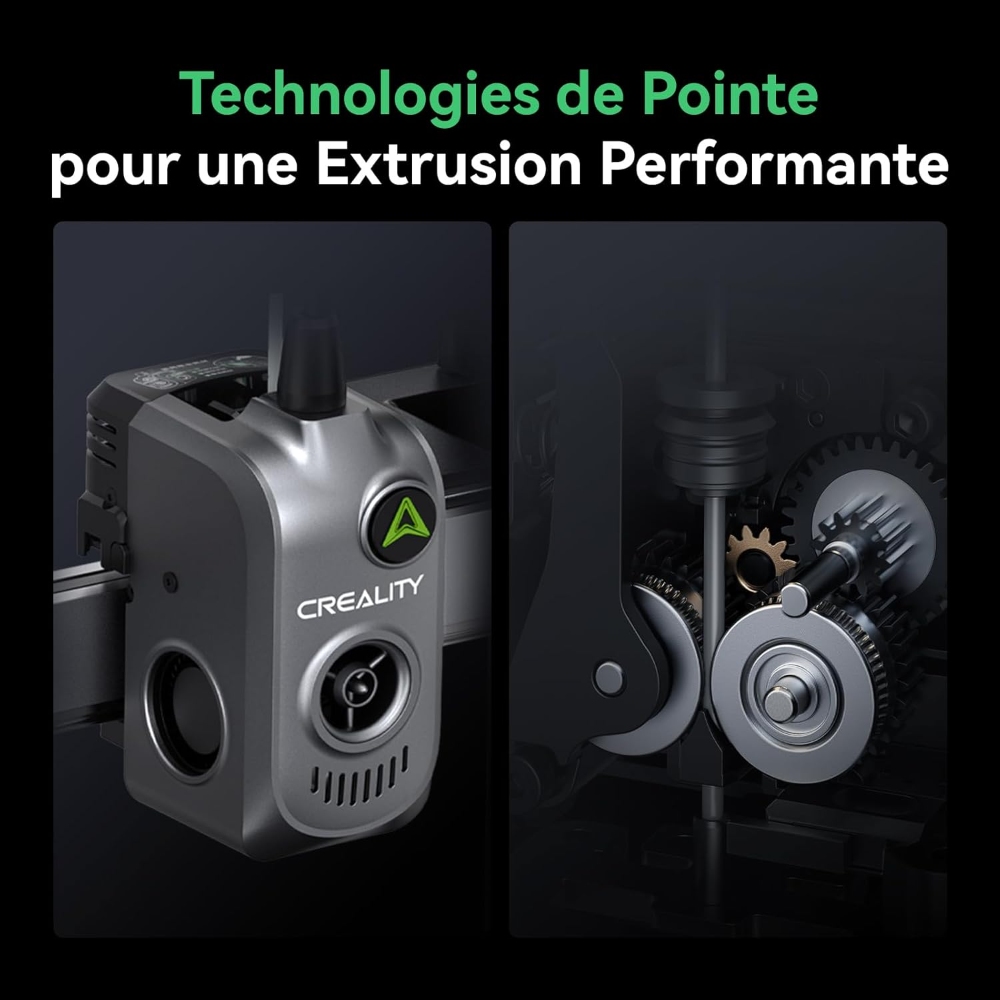 Creality Hi Combo Imprimante 3D, système multi-matériaux CFS, 500 mm/s, caméra de surveillance, jusqu'à 16 couleurs