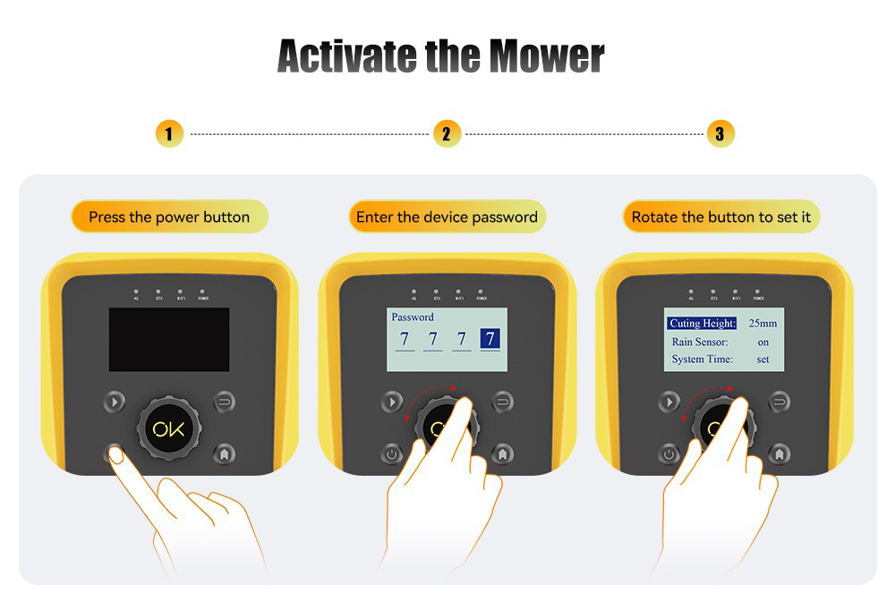 Goat Bot Unicut H1 Robotic Lawn Mower Wire Free up to 1500m² Large Area, No Boundary wire, RTK+VSLAM for Precise Mapping, AI Obstacle Avoidance, APP Control, Multi-Zone Management, IPX6 Waterproof - White