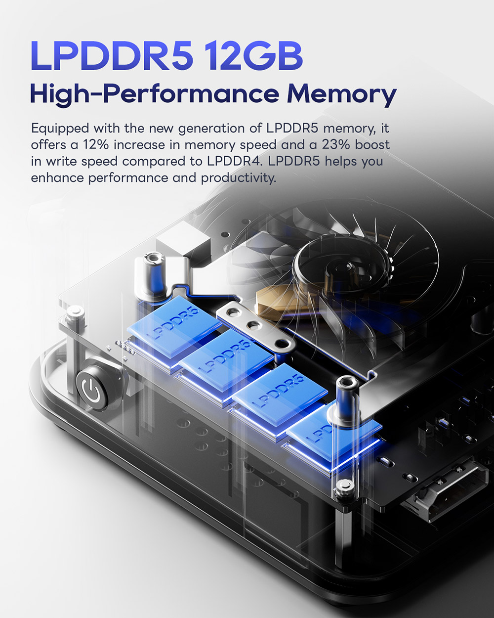 AOOSTAR N1 Pro Mini PC, Intel N150 4 Cores Max 3.6GHz, 12GB LPDDR5 RAM 1TB SSD, HDMI + DP + Type-C Triple 4K Display, WiFi 5 Bluetooth 4.2, 3*USB3.2, 2*2.5G LAN, 1*Audio Jack - EU Plug