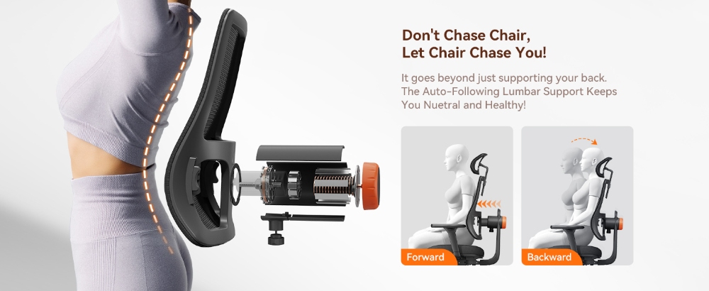 NEWTRAL MAGICH003 ergonomikus szék levehető munkaállomás asztallappal (továbbfejlesztett), automatikusan követő háttámla, adaptív alsó háttámla, állítható fejtámla ülésmélység, 3D kartámasz, 3 pozíció rögzítése