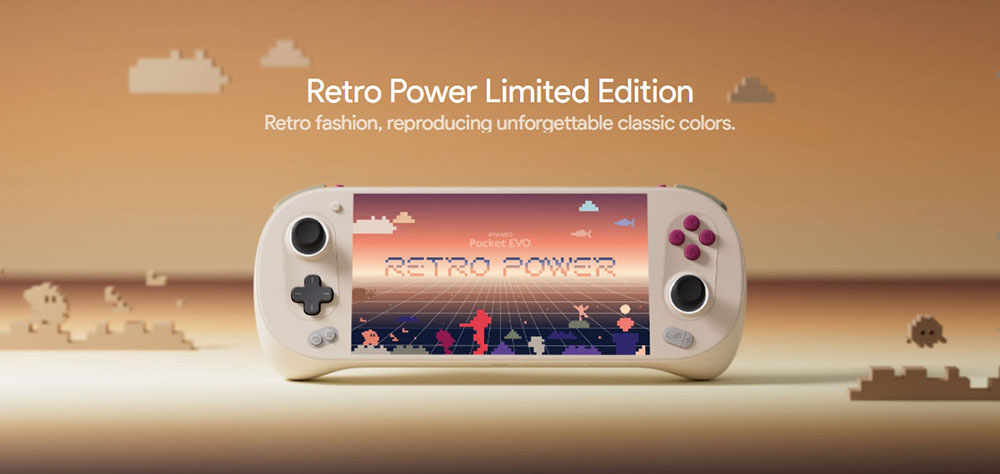AYANEO Pocket EVO Android 13 Handheld Game Console, 7 inch 1080P OLED 165Hz Screen, Qualcomm Snapdragon G3x Gen 2 Gaming Platform, 12GB LPDDR5X RAM 256GB UFS 4.0 Storage, RGB Hall Joystick & Linear Hall Trigger, 8600mAh Battery - White