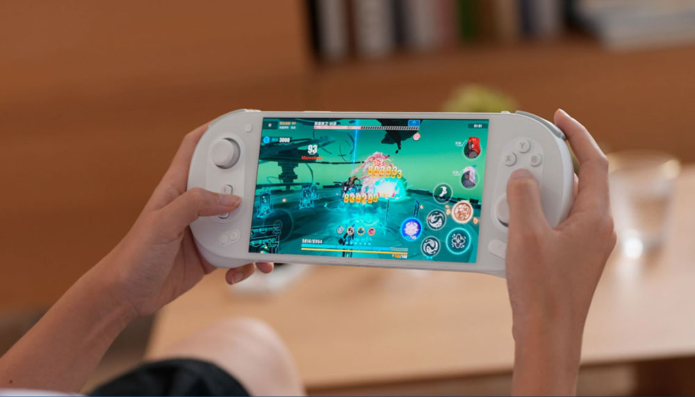 AYANEO Pocket EVO Android 13 Handheld Game Console, 7 inch 1080P OLED 165Hz Screen, Qualcomm Snapdragon G3x Gen 2 Gaming Platform, 12GB LPDDR5X RAM 256GB UFS 4.0 Storage, RGB Hall Joystick & Linear Hall Trigger, 8600mAh Battery - White