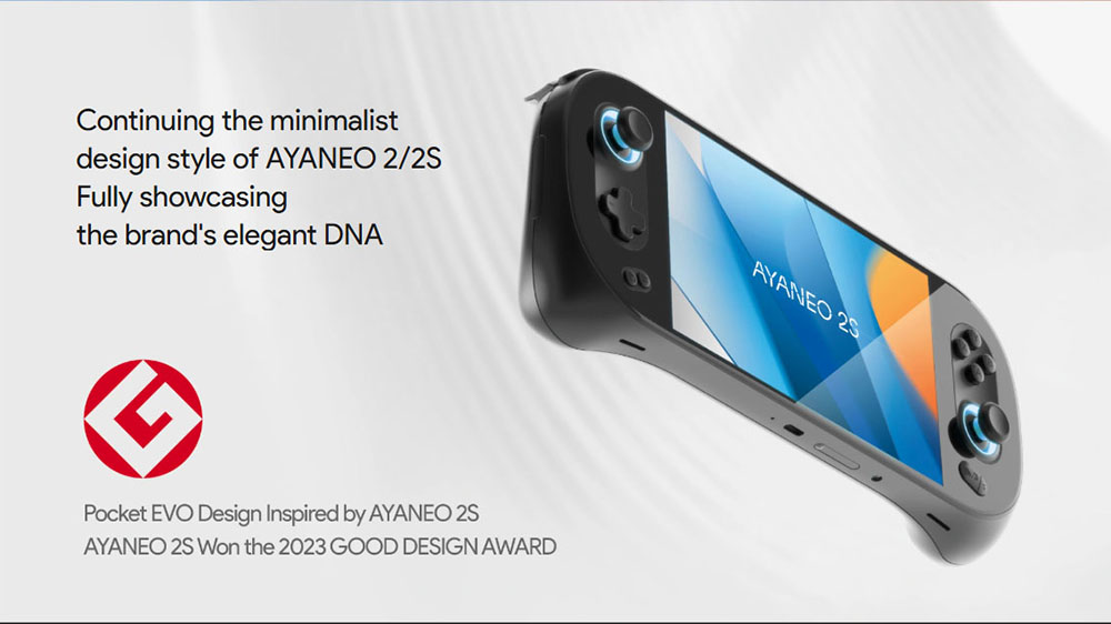 AYANEO Pocket EVO Android 13 Handheld Game Console, 7 inch 1080P OLED 165Hz Screen, Qualcomm Snapdragon G3x Gen 2 Gaming Platform, 12GB LPDDR5X RAM 256GB UFS 4.0 Storage, RGB Hall Joystick & Linear Hall Trigger, 8600mAh Battery - White