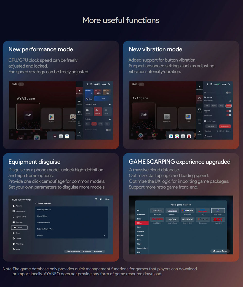 AYANEO Pocket EVO Android 13 Handheld Game Console, 7 inch 1080P OLED 165Hz Screen, Qualcomm Snapdragon G3x Gen 2 Gaming Platform, 16GB LPDDR5X RAM 1TB UFS 4.0 Storage, RGB Hall Joystick & Linear Hall Trigger, 8600mAh Battery - Black