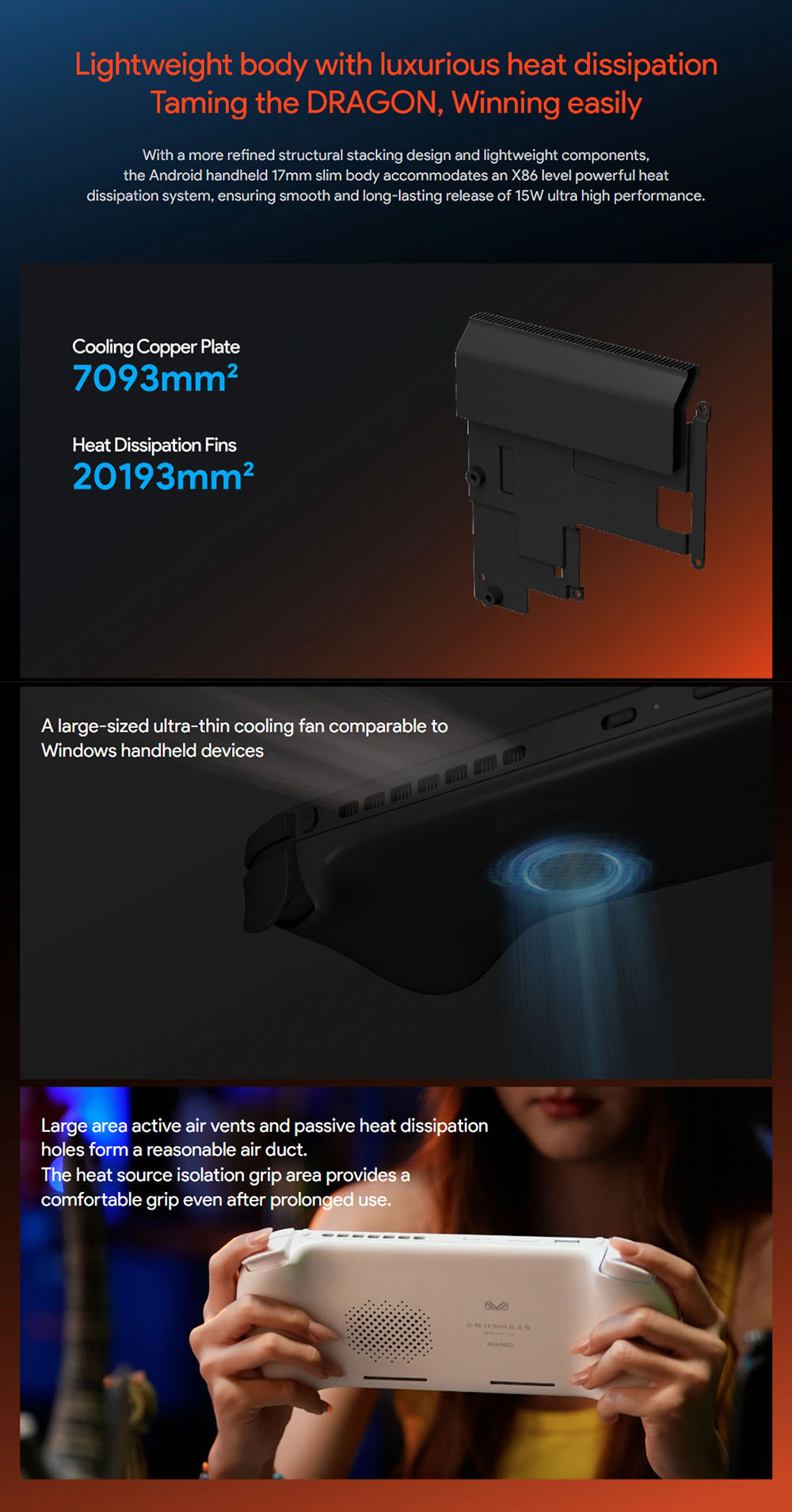 AYANEO Pocket EVO Android 13 Handheld Game Console, 7 inch 1080P OLED 165Hz Screen, Qualcomm Snapdragon G3x Gen 2 Gaming Platform, 16GB LPDDR5X RAM 512GB UFS 4.0 Storage, RGB Hall Joystick & Linear Hall Trigger, 8600mAh Battery - Black