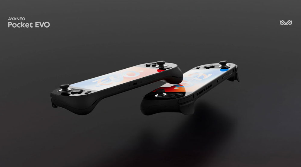 AYANEO Pocket EVO Android 13 Handheld Game Console, 7 inch 1080P OLED 165Hz Screen, Qualcomm Snapdragon G3x Gen 2 Gaming Platform, 8GB LPDDR5X RAM 128GB UFS 3.1 Storage, RGB Hall Joystick & Linear Hall Trigger, 8600mAh Battery - Black