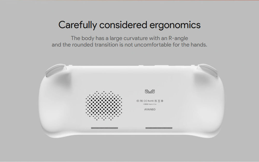 AYANEO Pocket EVO Android 13 Handheld Game Console, 7 inch 1080P OLED 165Hz Screen, Qualcomm Snapdragon G3x Gen 2 Gaming Platform, 8GB LPDDR5X RAM 128GB UFS 3.1 Storage, RGB Hall Joystick & Linear Hall Trigger, 8600mAh Battery - White