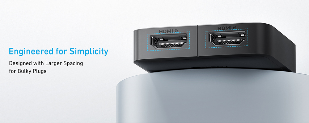 Anker 83H1 2-in-1-out 4K@60Hz HDMI Switcher, Supports HDR, 3D, Dolby, Compatible with Laptops, PC, Xbox Series, PS5 / PS4, Projector