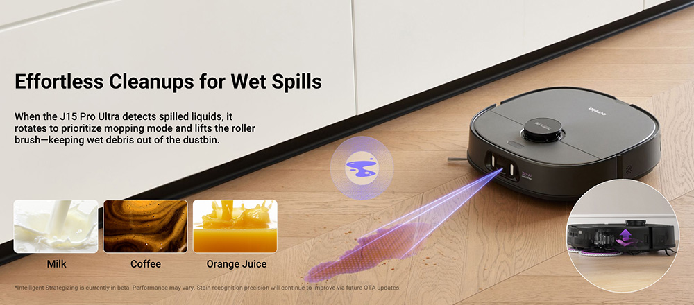 Eureka J15 Pro Ultra Robot Aspirateur et Laveur avec Base d'Auto-vidange, Aspiration 16.200Pa, Lavage à Eau Chaude & Séchage à l'Air, Anti-Enchevêtrement, Évitement d'Obstacles par IA, Noir