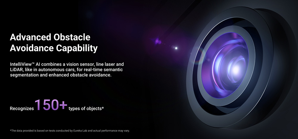 Eureka J15 Pro Ultra Robot Aspirateur et Laveur avec Base d'Auto-vidange, Aspiration 16.200Pa, Lavage à Eau Chaude & Séchage à l'Air, Anti-Enchevêtrement, Évitement d'Obstacles par IA, Noir