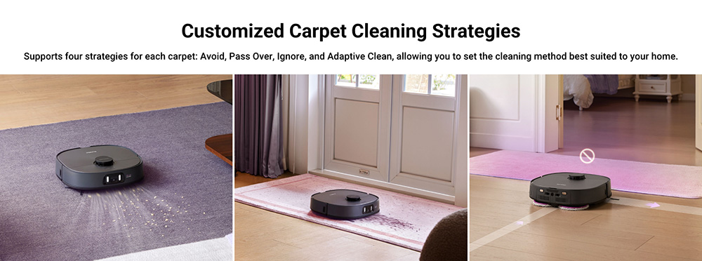 Eureka J15 Pro Ultra Robot Aspirateur et Laveur avec Base d'Auto-vidange, Aspiration 16.200Pa, Lavage à Eau Chaude & Séchage à l'Air, Anti-Enchevêtrement, Évitement d'Obstacles par IA, Noir