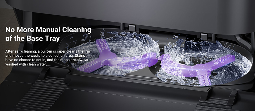 Eureka J15 Pro Ultra Robot Aspirateur et Laveur avec Base d'Auto-vidange, Aspiration 16.200Pa, Lavage à Eau Chaude & Séchage à l'Air, Anti-Enchevêtrement, Évitement d'Obstacles par IA, Noir