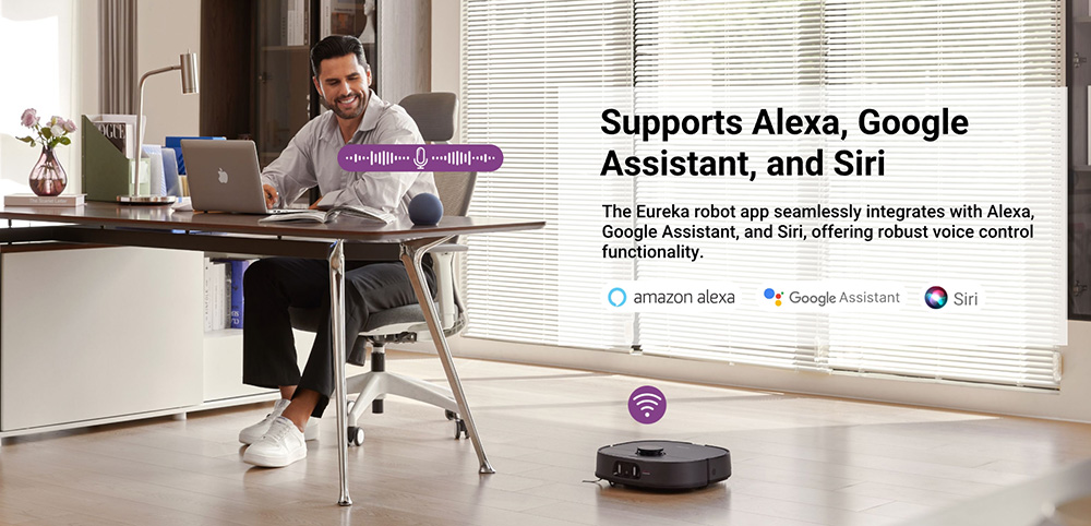 Eureka J15 Pro Ultra Robot Aspirateur et Laveur avec Base d'Auto-vidange, Aspiration 16.200Pa, Lavage à Eau Chaude & Séchage à l'Air, Anti-Enchevêtrement, Évitement d'Obstacles par IA, Noir