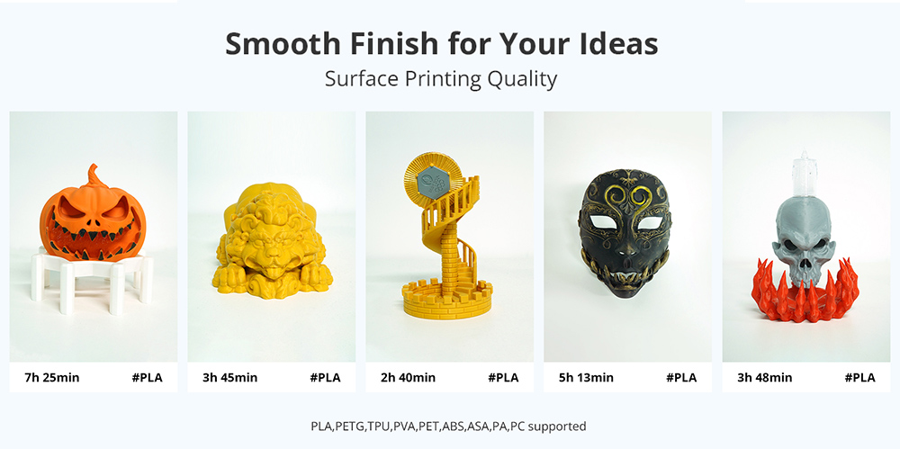 FLSUN T1 Pro 1000 mm/s ultragyors Delta 3D nyomtató, 260 * 260 * 330 mm, CPAP nagynyomású turbóventilátor, alumínium-érzékelés, automatikus szintezés, kétsebességes közvetlen hajtású extruder, 300 ℃ magas hőmérsékletű Hotend