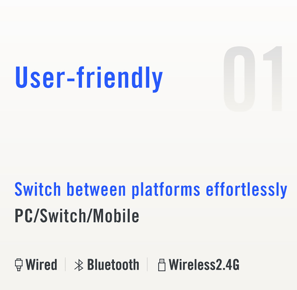 Flydigi Dune Fox Gaming Controller, Hall Effect Joystick & Trigger, 3 Modes Connection, Compatible with PC / Switch / Mobile