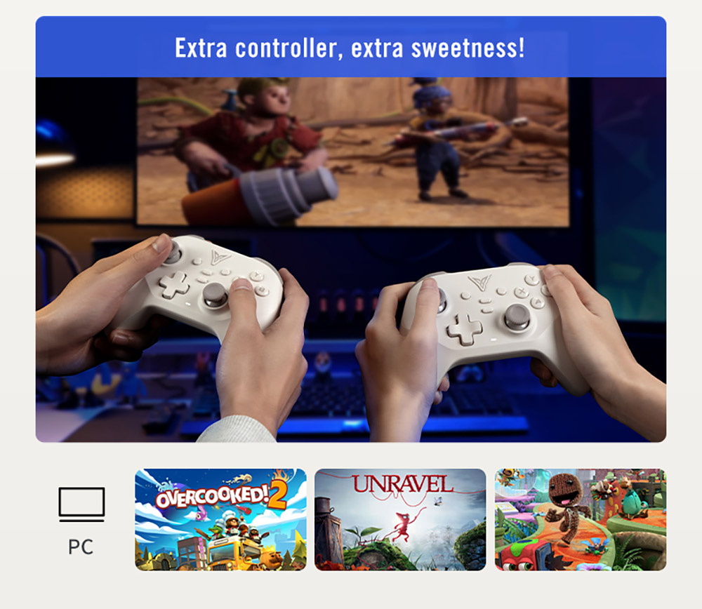 Flydigi Dune Fox Gaming Controller, Hall Effect Joystick & Trigger, 3 Modes Connection, Compatible with PC / Switch / Mobile