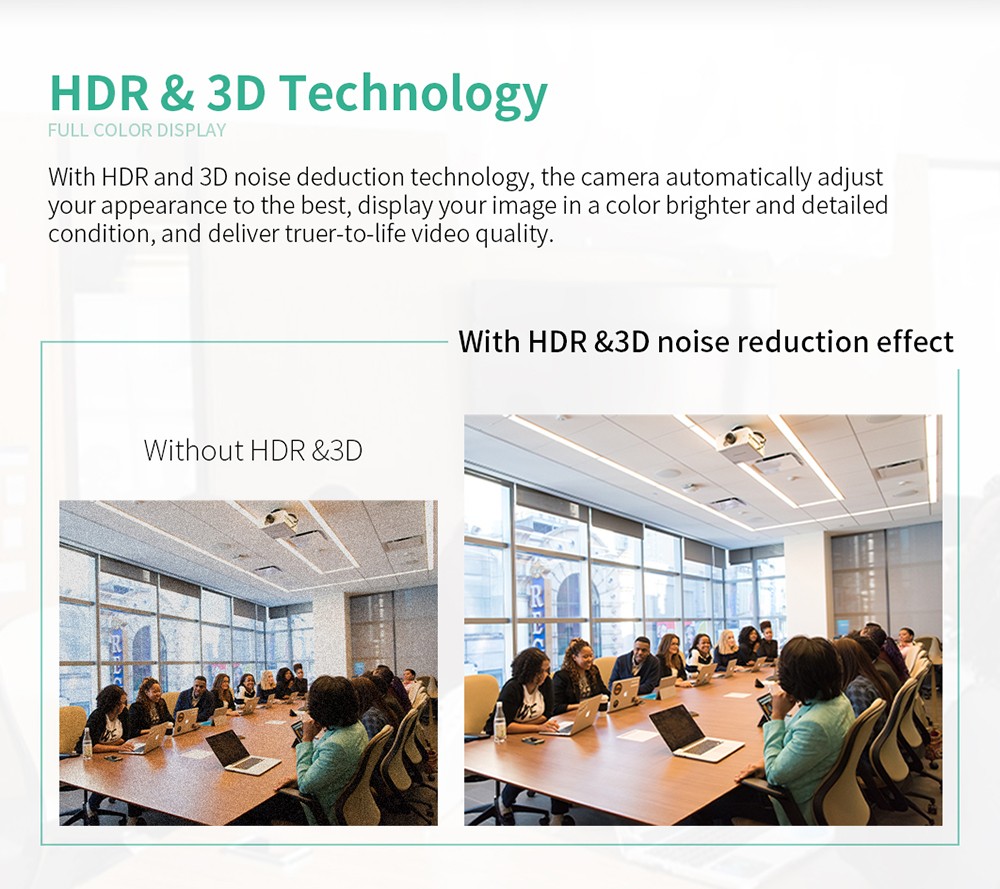 GUCEE G07-4K10X Plus Conference Webcam, 4K Ultra HD, 10x Optical Zoom, Auto Focus, HDR & 3D Noise Reduction