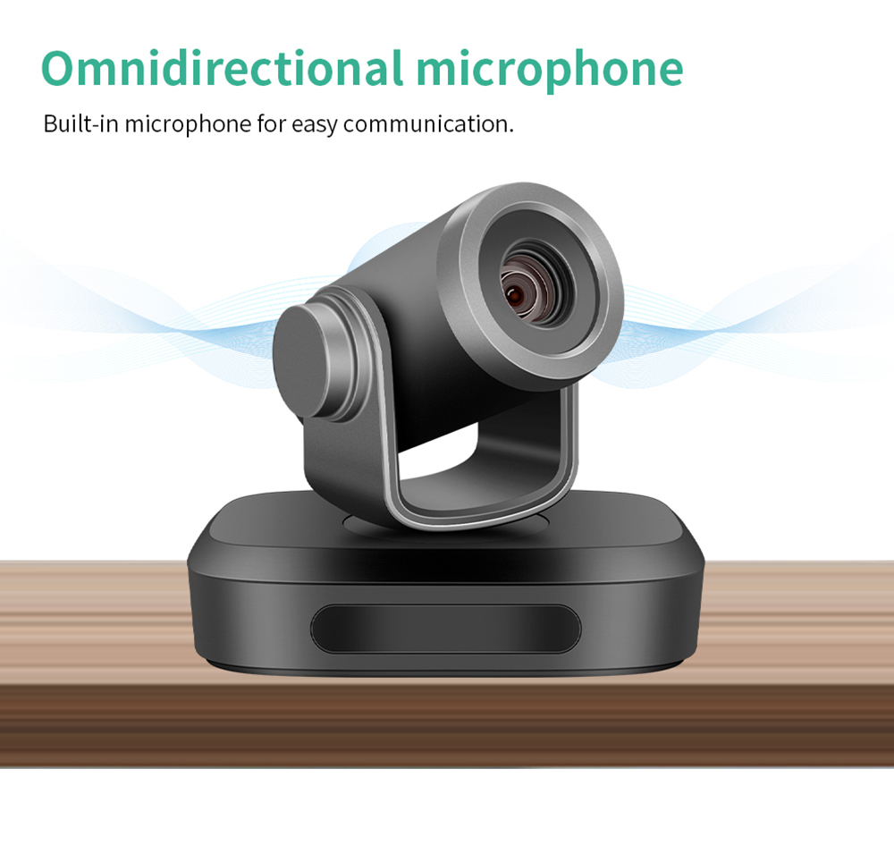 GUCEE G07-4K10X Plus Conference Webcam, 4K Ultra HD, 10x Optical Zoom, Auto Focus, HDR & 3D Noise Reduction