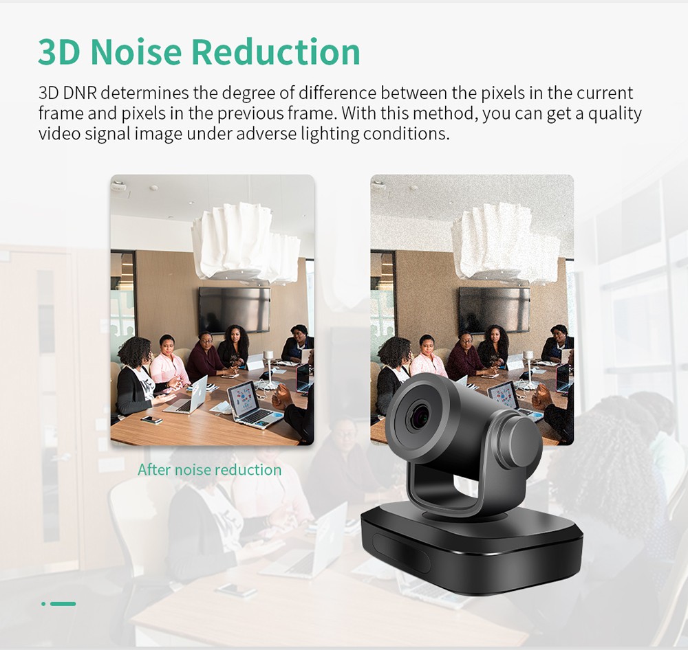 GUCEE G07-4K3X Plus Conference Webcam, 4K Ultra HD, 3x Optical Zoom, Auto Focus, HDR & 3D Noise Reduction