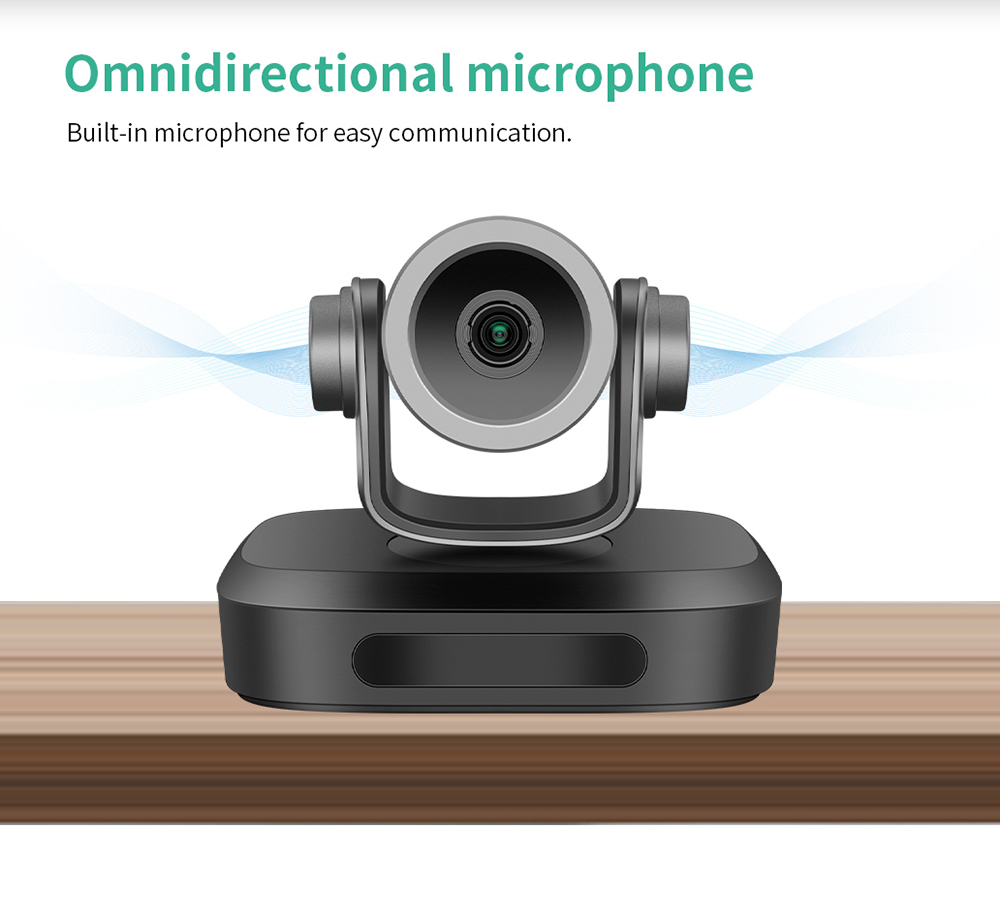 GUCEE G07-4K3X Plus Conference Webcam, 4K Ultra HD, 3x Optical Zoom, Auto Focus, HDR & 3D Noise Reduction