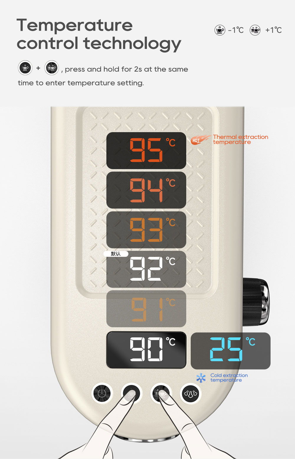 HiBREW H10B Semi-Automatic Espresso Coffee Machine 20Bar Professional with Adjustable Temperature & Cup Volume 51mm Aluminum Portafilter 1.3L Removable Water Tank Beige