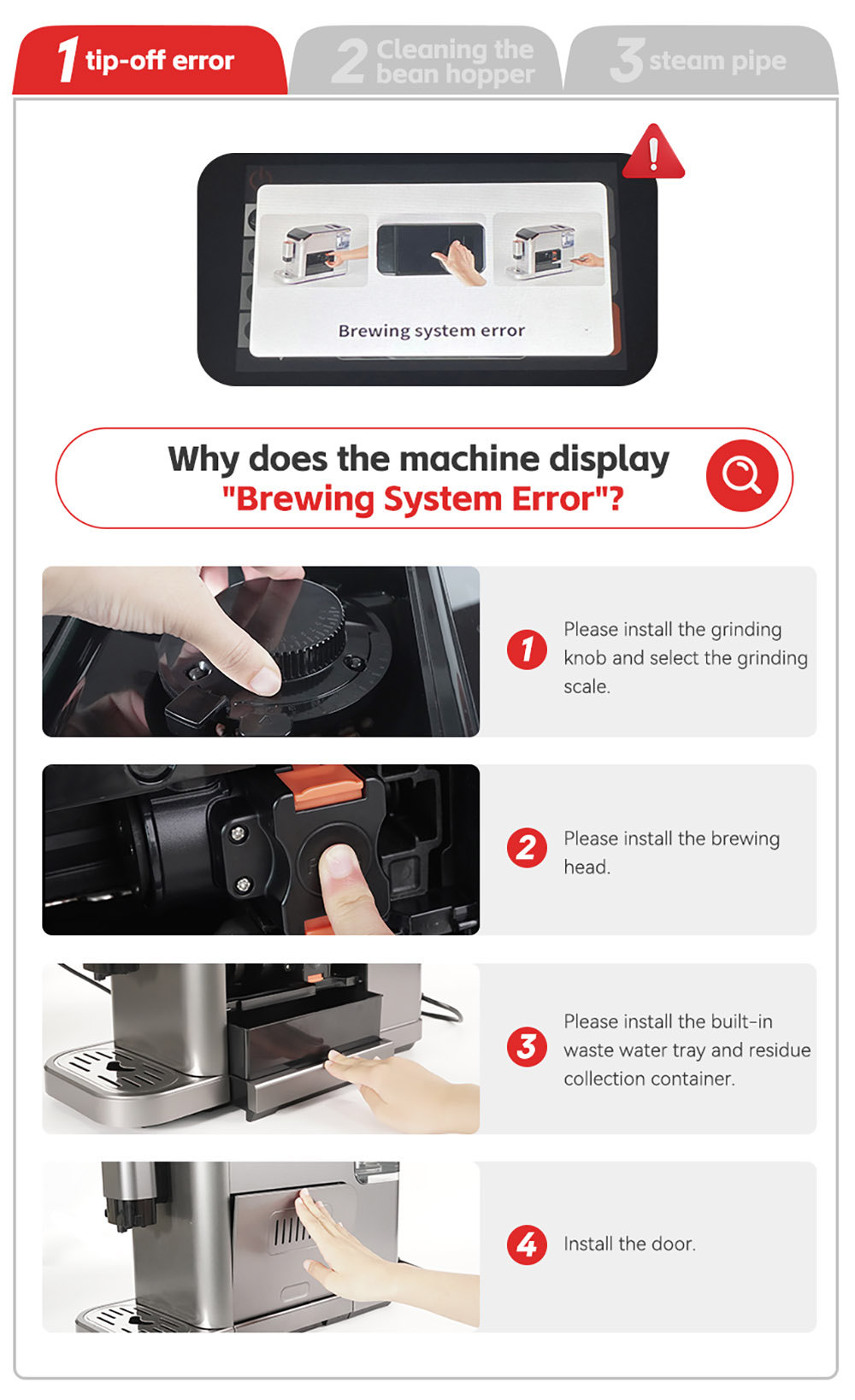 HiBREW H16 Machine à Espresso Automatique avec Moulin, Extraction 20Bar, Ecran Tactile 4.3inch, Réservoir à Lait amovible 1.5L