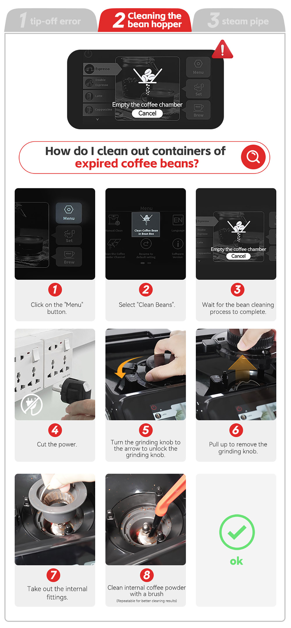 HiBREW H16 Machine à Espresso Automatique avec Moulin, Extraction 20Bar, Ecran Tactile 4.3inch, Réservoir à Lait amovible 1.5L