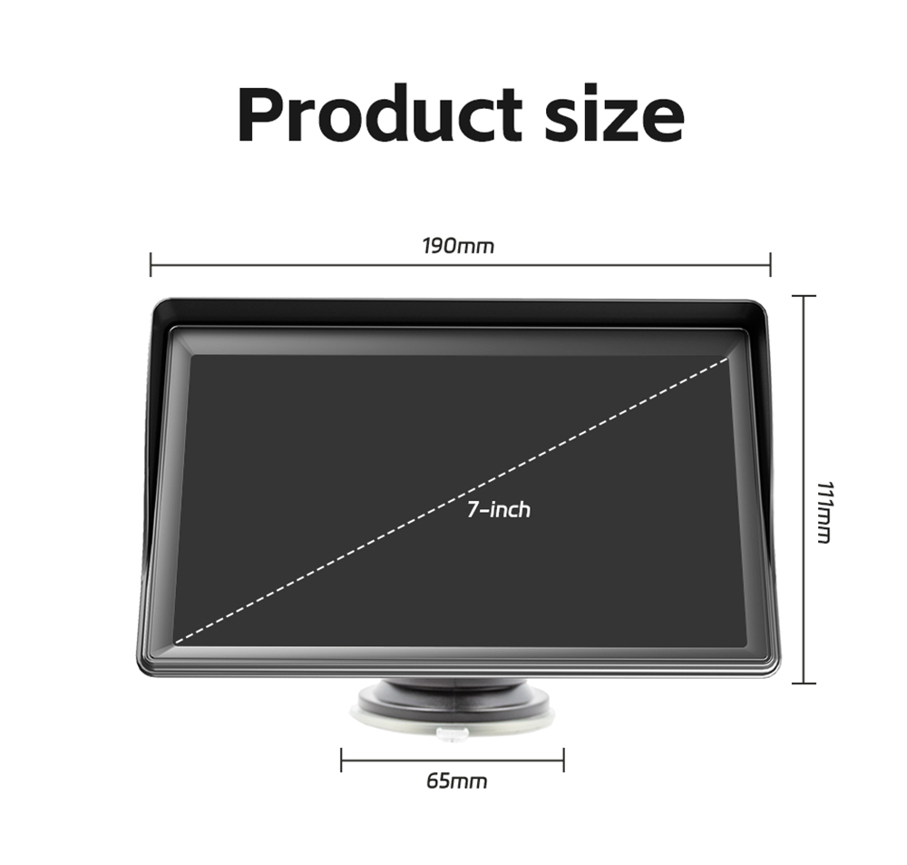 LF7133 7inch HD Screen Car Stereo, Compatible with Apple CarPlay and Android Auto, Backup Camera, Portable Car Radio MP5 Player with Mirror Link/ Bluetooth/ TF Card/ USB/ AV in FM Signal Transmission