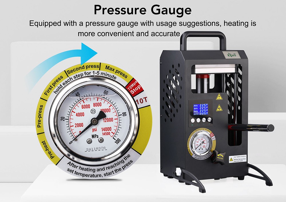 LTQ VAPOR KP-2 Heat Press Machine, 2-ton Dual Heating Plate with Temperature Control