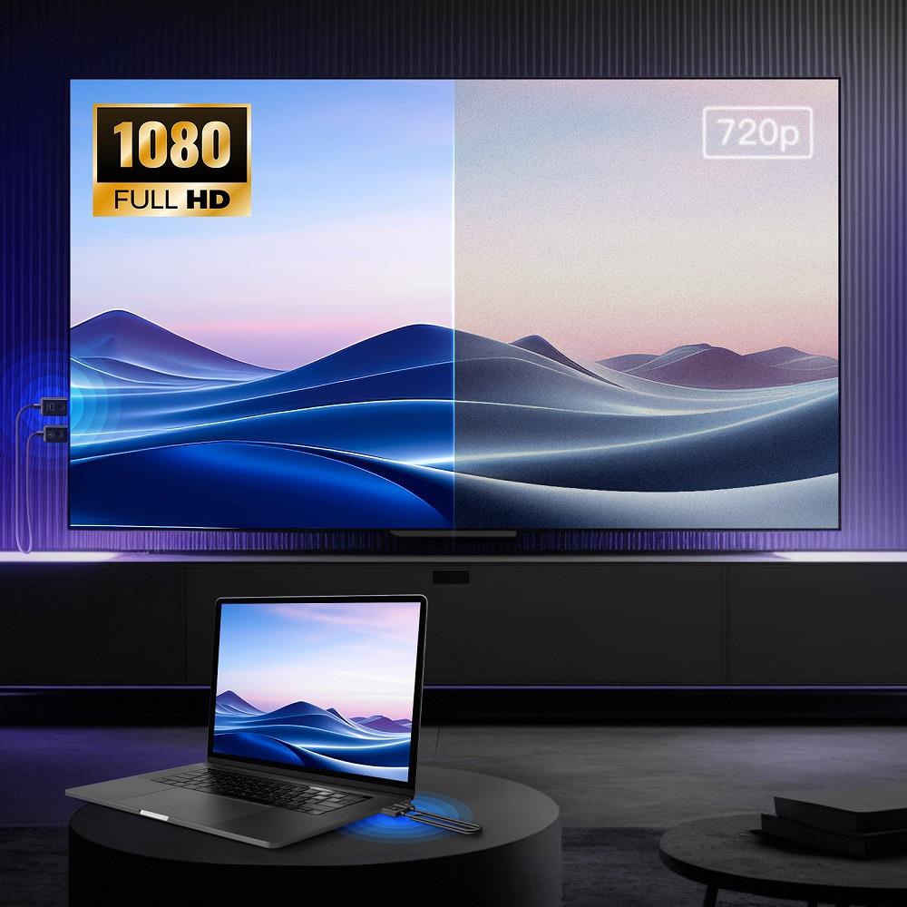 MINIX H1 Wireless 1080P HDMI Dongle Display Adapter, 165ft Transmission