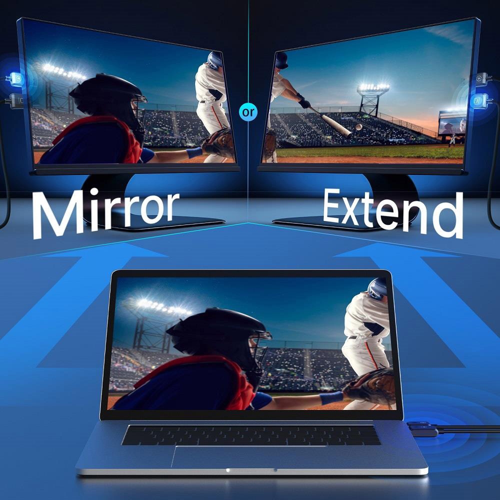 MINIX H1 Wireless 1080P HDMI Dongle Display Adapter, 165ft Transmission