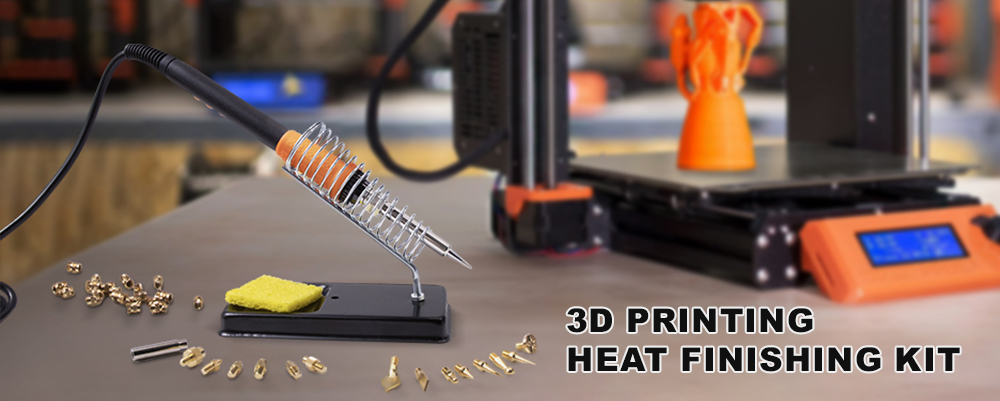 Mintion 90W Soldering Iron Kit for 3D Printing, with Extra Soldering Tips, Heat Set Insert Tips, and Threaded Inserts, Heat Insert Brass Nuts