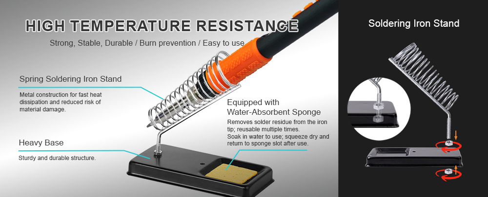 Mintion 90W Soldering Iron Kit for 3D Printing, with Extra Soldering Tips, Heat Set Insert Tips, and Threaded Inserts, Heat Insert Brass Nuts