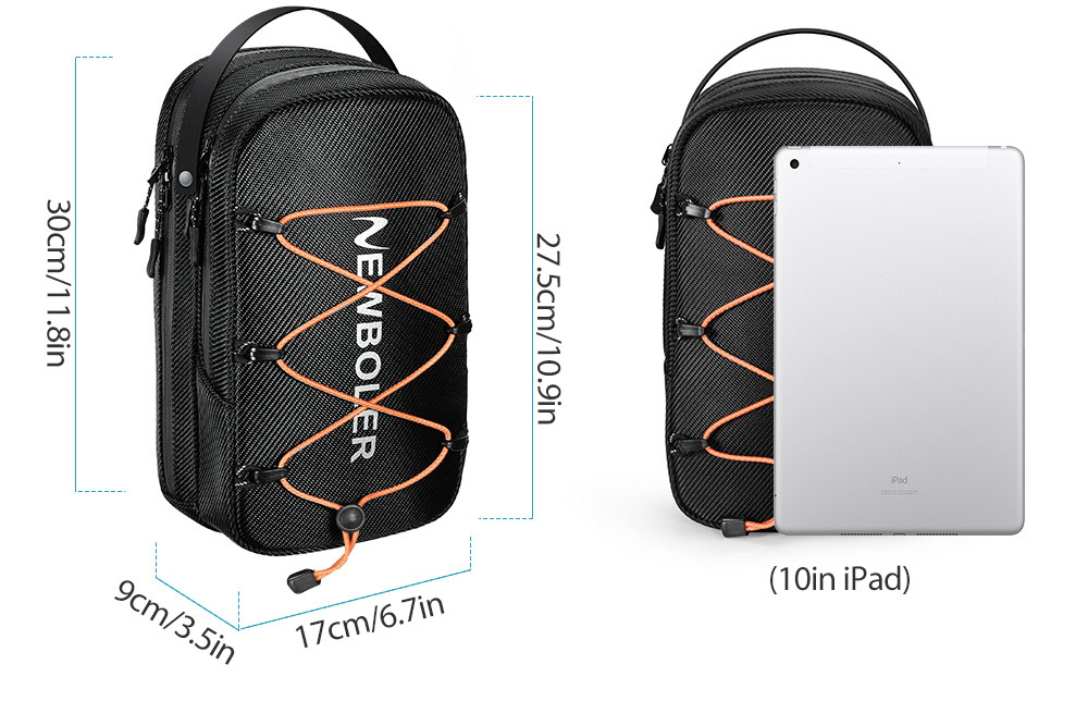 NEWBOLER BAG014 6L Electric Scooter Bag with 3 Drawstrings - Quick Disassembly Type