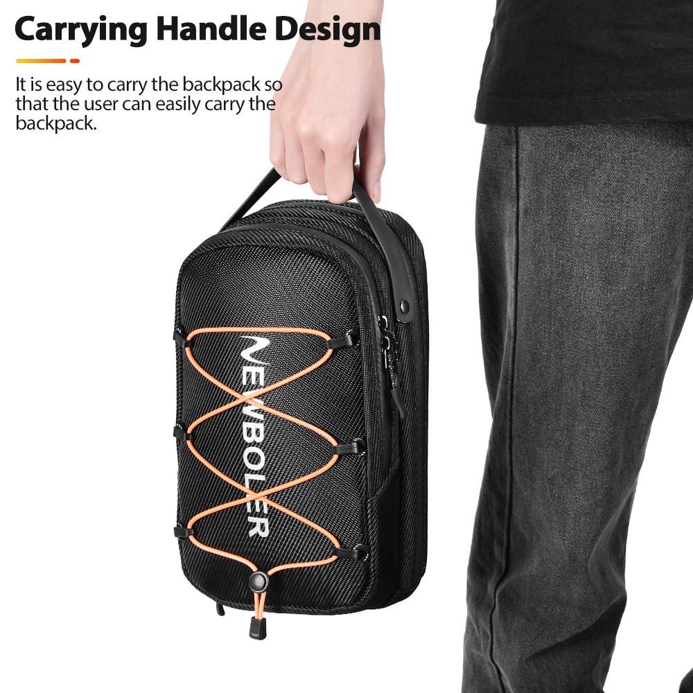 NEWBOLER BAG015 6L Electric Scooter Bag with 3 Drawstrings - Hook and Loop Type