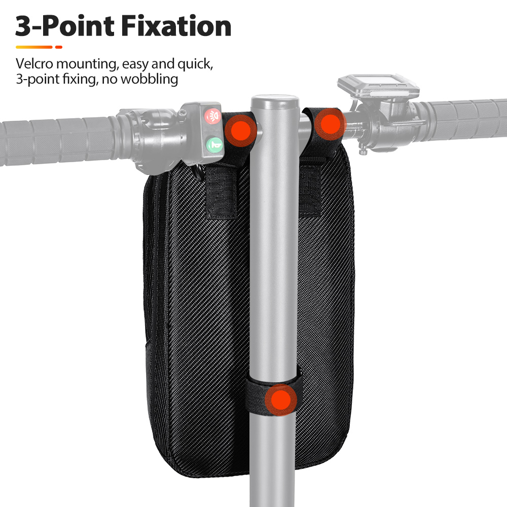 NEWBOLER BAG015 6L Electric Scooter Bag with 3 Drawstrings - Hook and Loop Type