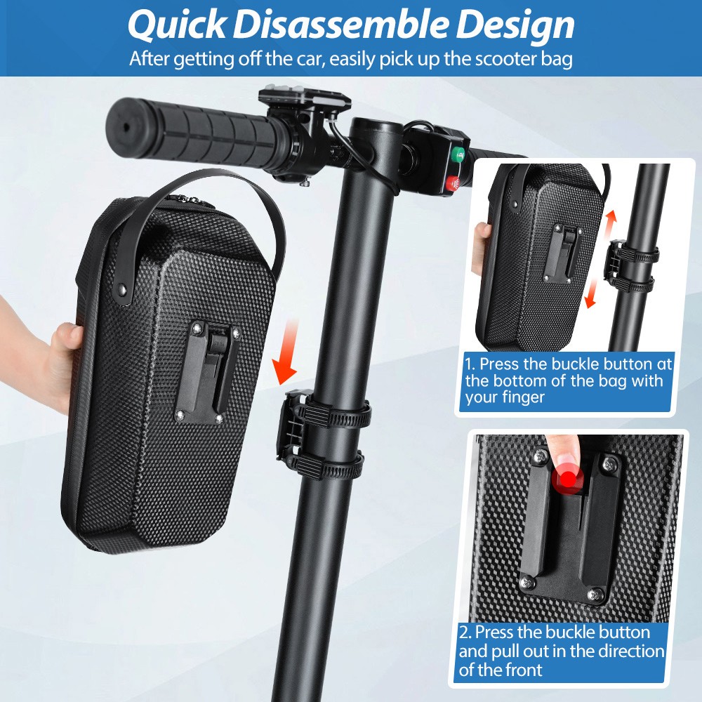 NEWBOLER BAG843 Quick Disassembly Electric Scooter Bag with USB Port - 5L