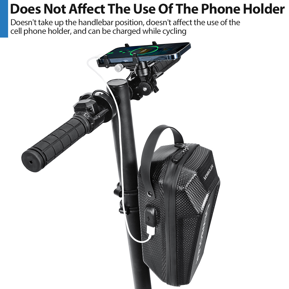 NEWBOLER BAG843 Quick Disassembly Electric Scooter Bag with USB Port - 5L