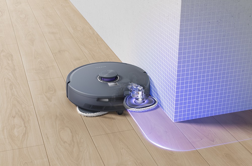 Narwal Freo Z10 Ultra Robot Vacuum with Self-emptying Base Station, 18,000Pa Suction, AI Vision, DirtSense Technology, Tangle-free Brush, 45-75°C Hot Water Wash, LDS Navigation, 8N Mopping, Gray