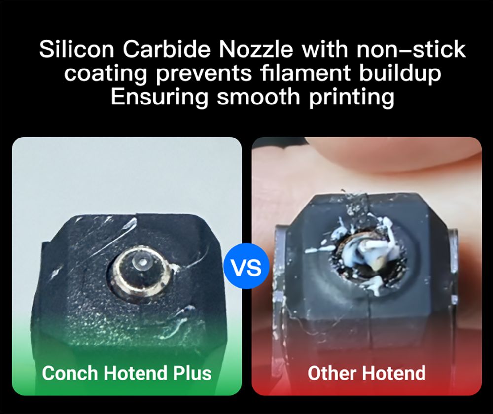 Phaetus Conch Hotend Plus for Bambu Lab X1/X1C, 0.4 mm