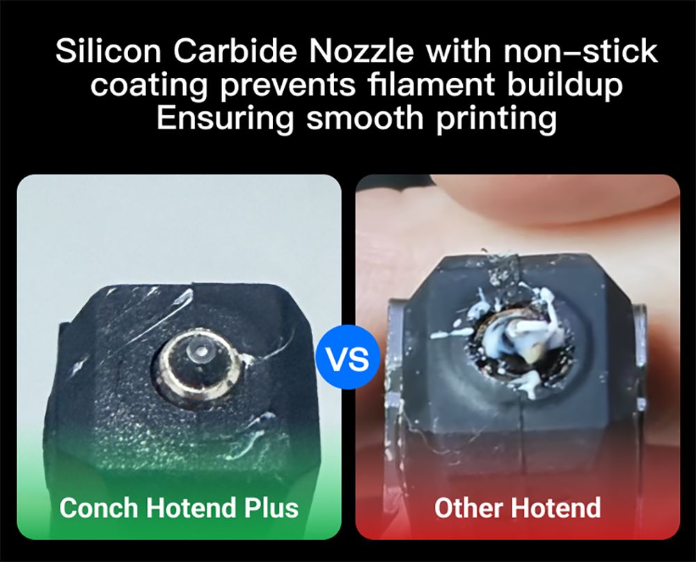 Phaetus Conch Hotend Plus for Bambu Lab X1/X1C, 0.6mm