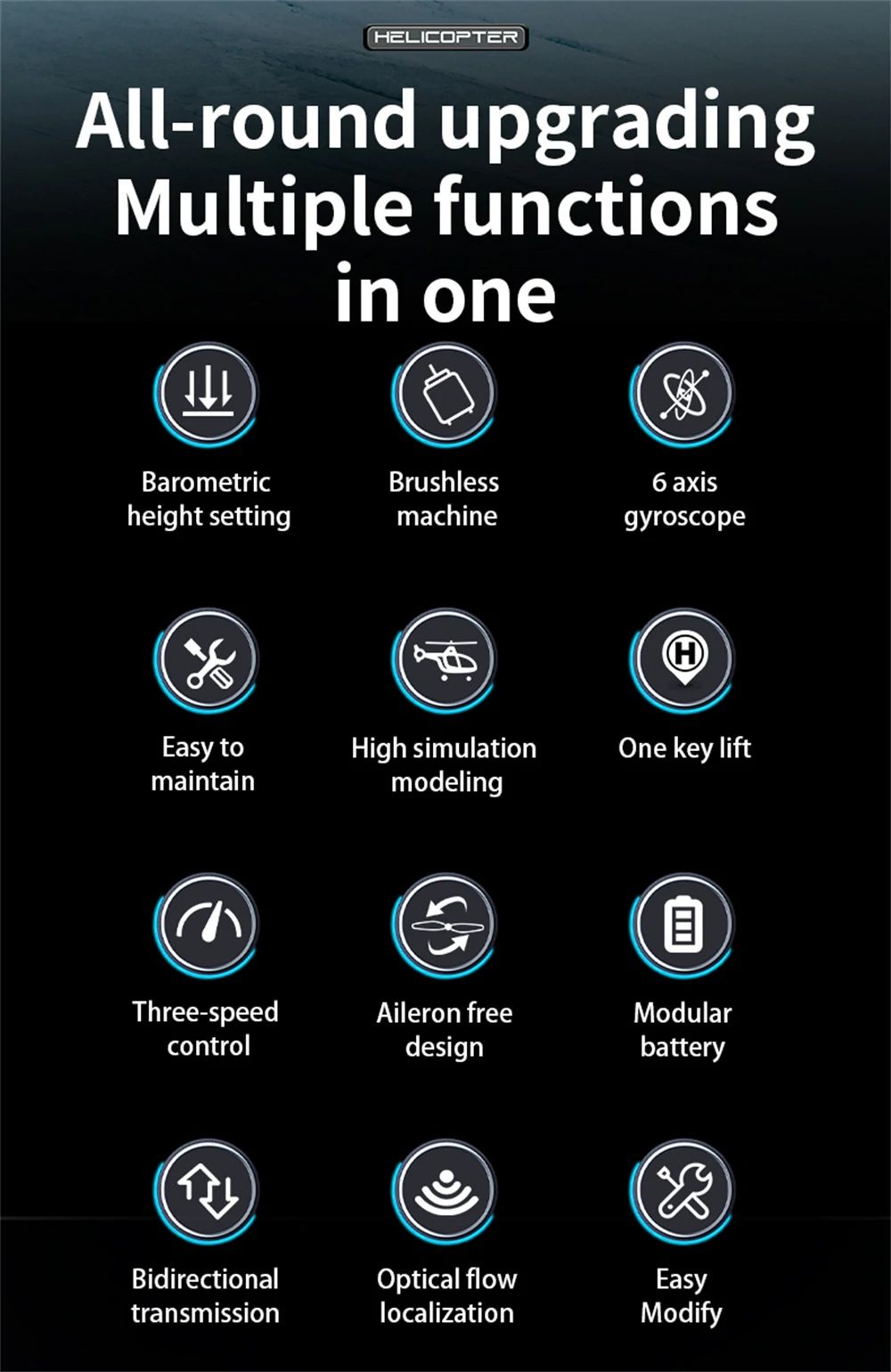 RC ERA C190 H145 150 Size Gyro Stabilized RC Helicopter - Red