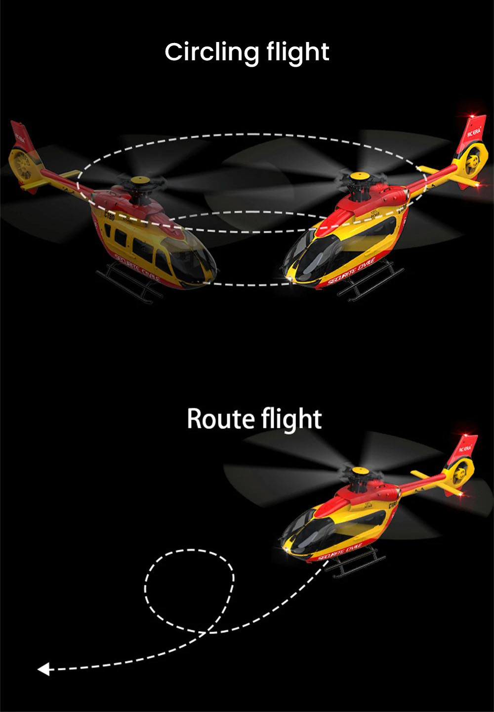 RC ERA C190 H145 150 Size Gyro Stabilized RC Helicopter - Red